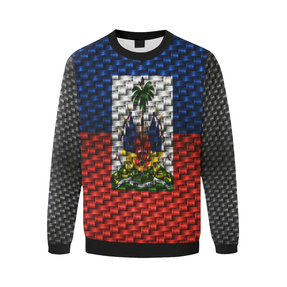 HAITI Men's Oversized Fleece Crew Sweatshirt