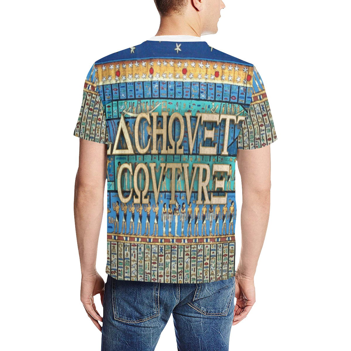 THE NUN Men's All Over Print T-Shirt (Solid Color Neck) (Model T63)