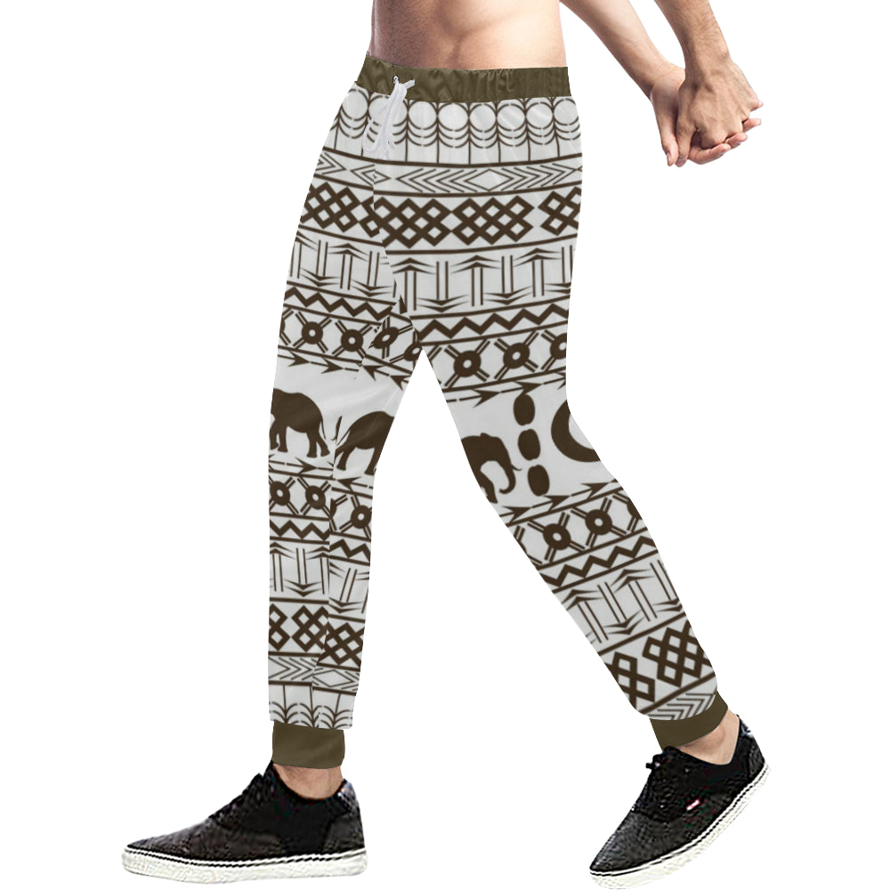 ELEPHANT ORNEMENT Men's All Over Print Sweatpants