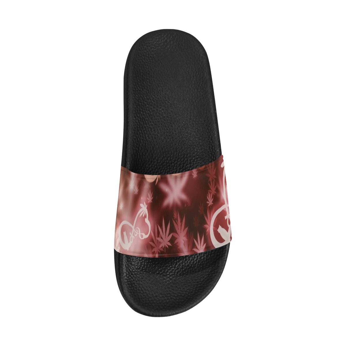 INFINITY RED COSMOS Men's Slide Sandals (Model 057)