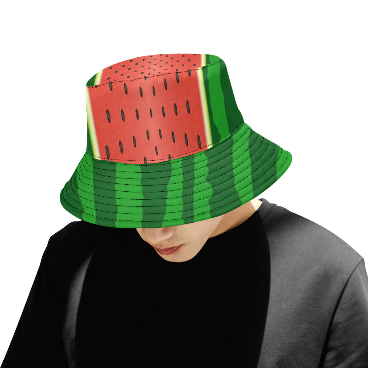 watermelon All Over Print Bucket Hat for Men