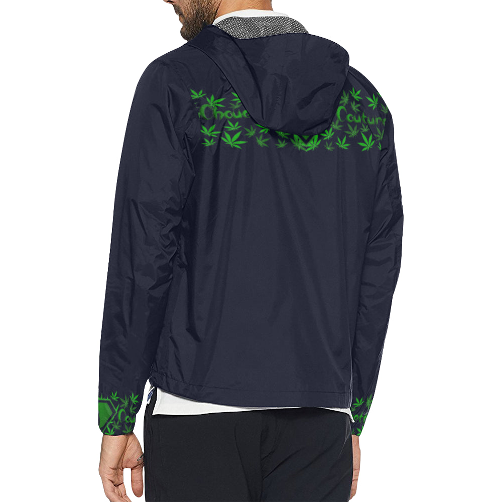 SUPER LCC NAVY WEED Unisex All Over Print Windbreaker