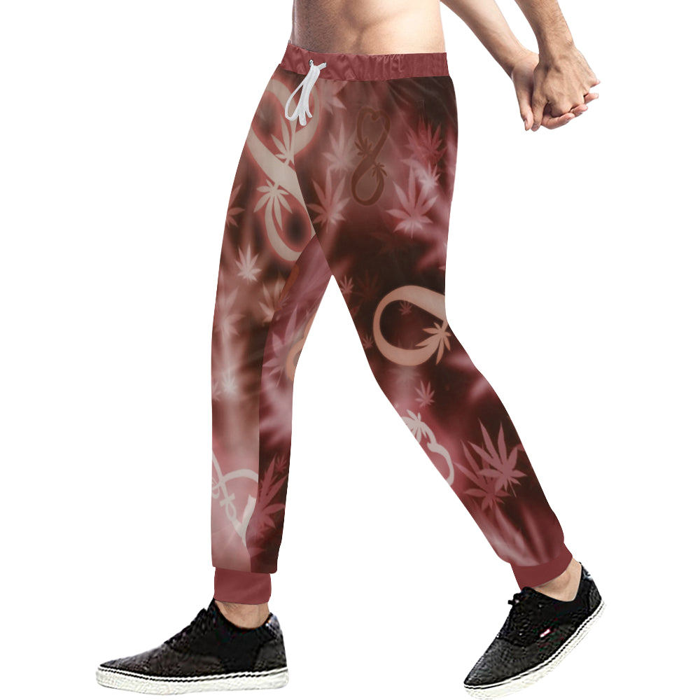 INFINITY RED COSMOS Men's All Over Print Sweatpants (Model L11)