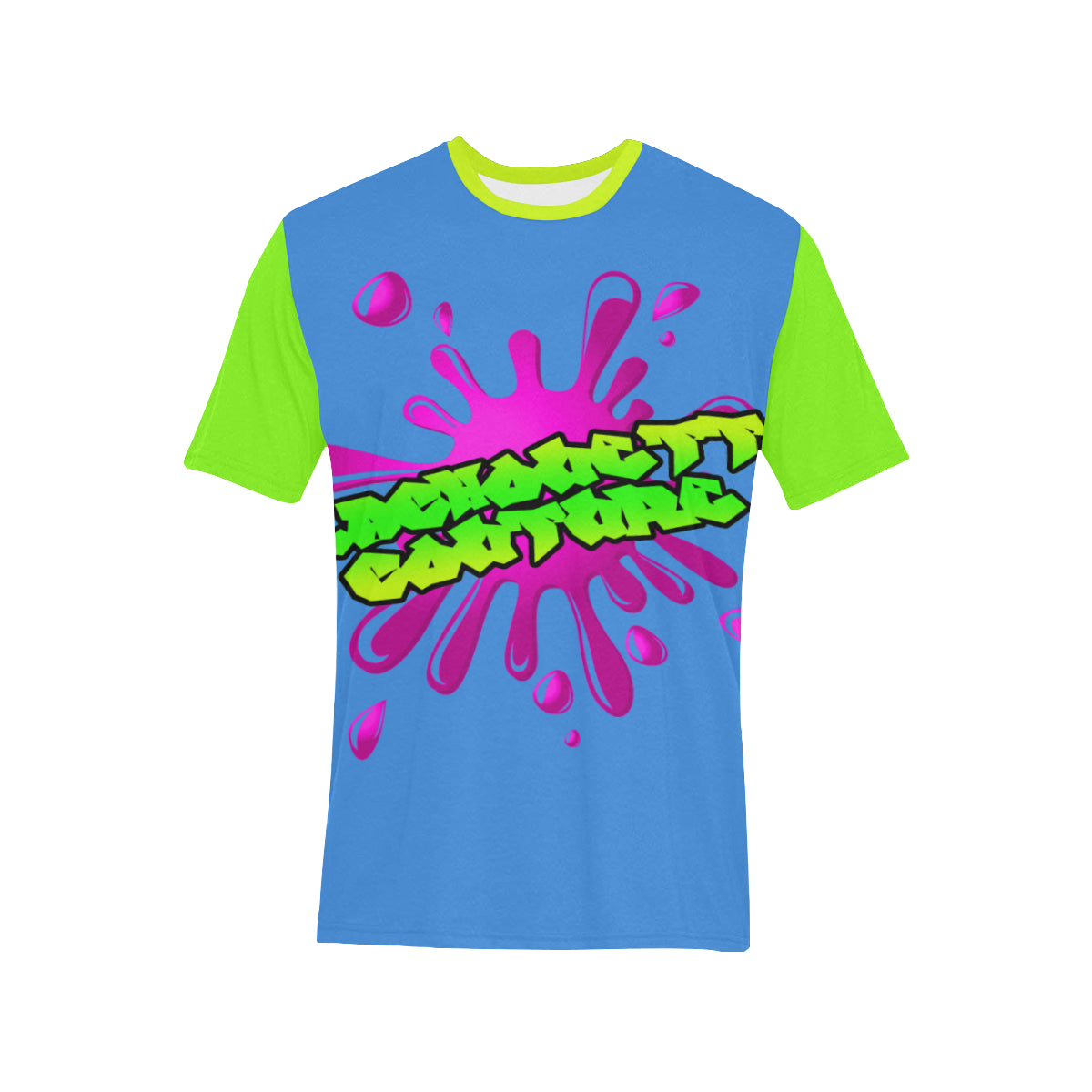 SPLASH OUT BFJ Men's All Over Print T-Shirt (Solid Color Neck) (Model T63)