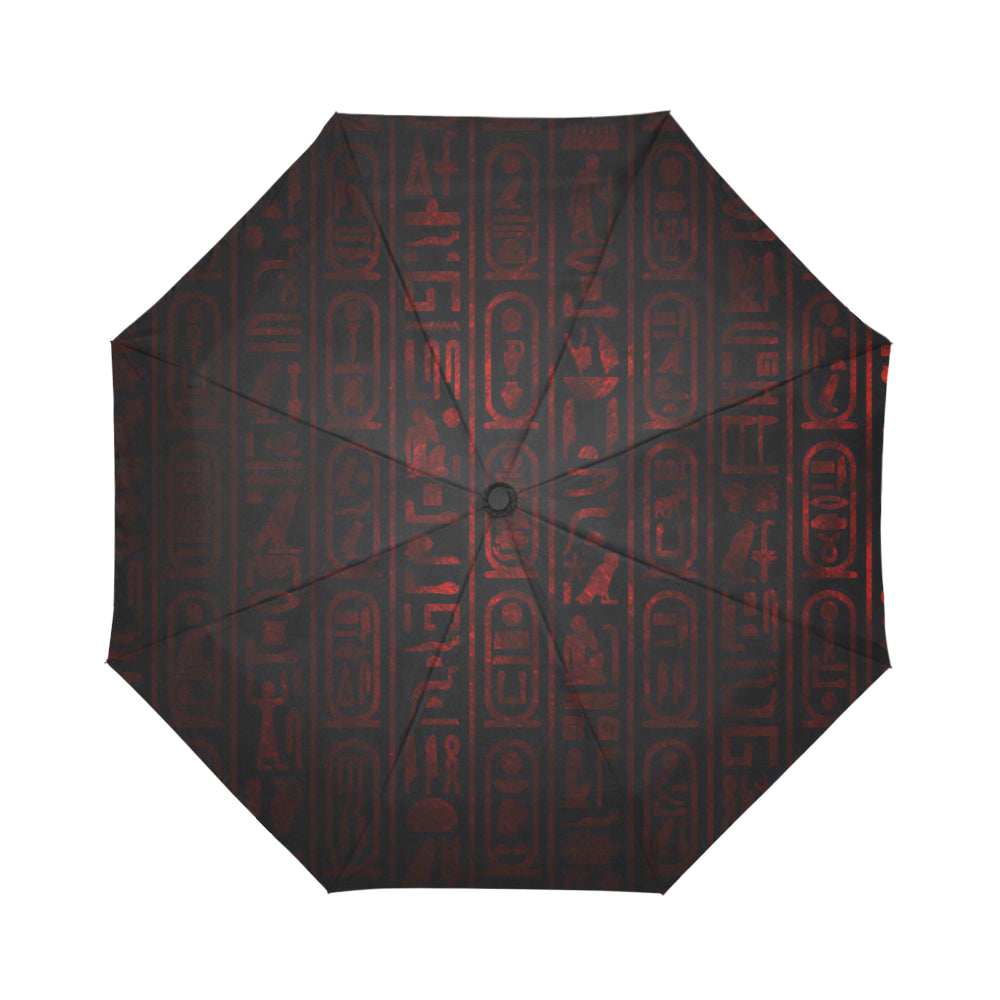 HIEROGLYH RED Auto-Foldable Umbrella