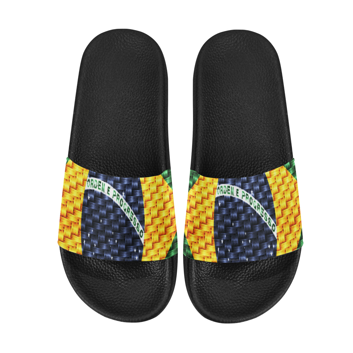 BRASIL FLAG Men's Slide Sandals (Model 057)