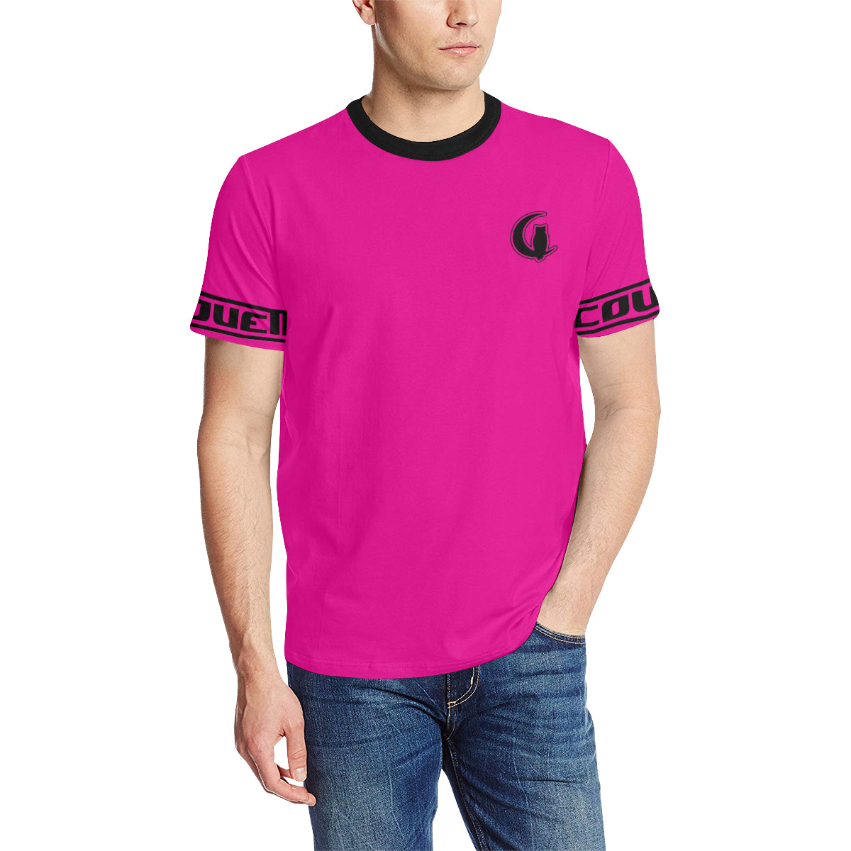 BLACC BORDER RADDISH Men's All Over Print T-Shirt