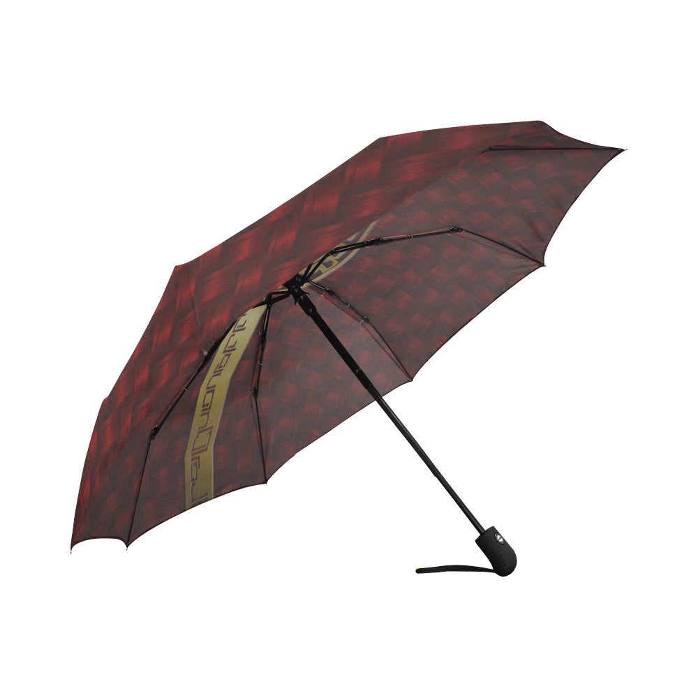 DELUXE RED Auto-Foldable Umbrella