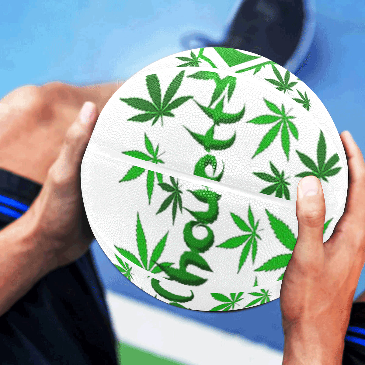 SUPER WEED WHT All Over Print Basketball