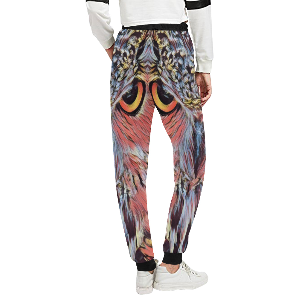 THE OWL Women's All Over Print Sweatpants (Model L11)