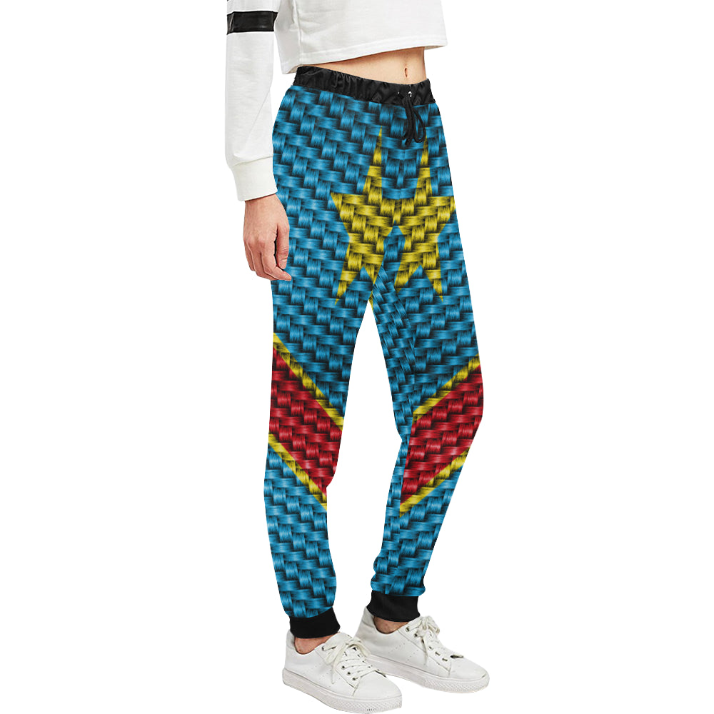 CONGO FLAG Women's All Over Print Sweatpants (Model L11)