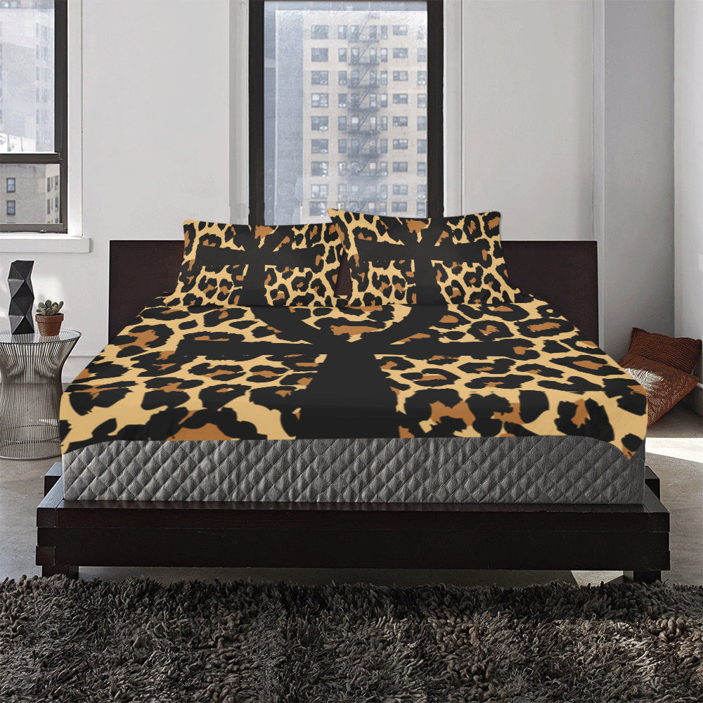 CHEETAH ANKH 3-Piece Bedding Set