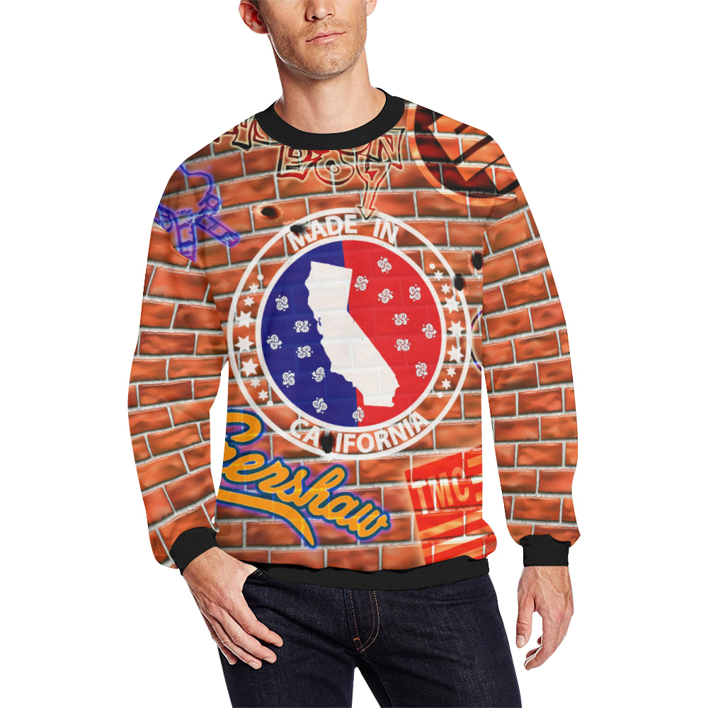 NIPS UNITED Men's Oversized Fleece Crew Sweatshirt
