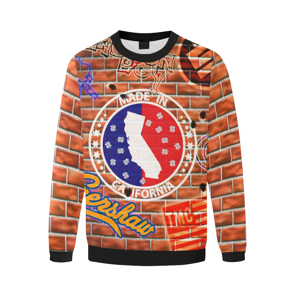 NIPSEY THE GREAT Men's Oversized Fleece Crew Sweatshirt