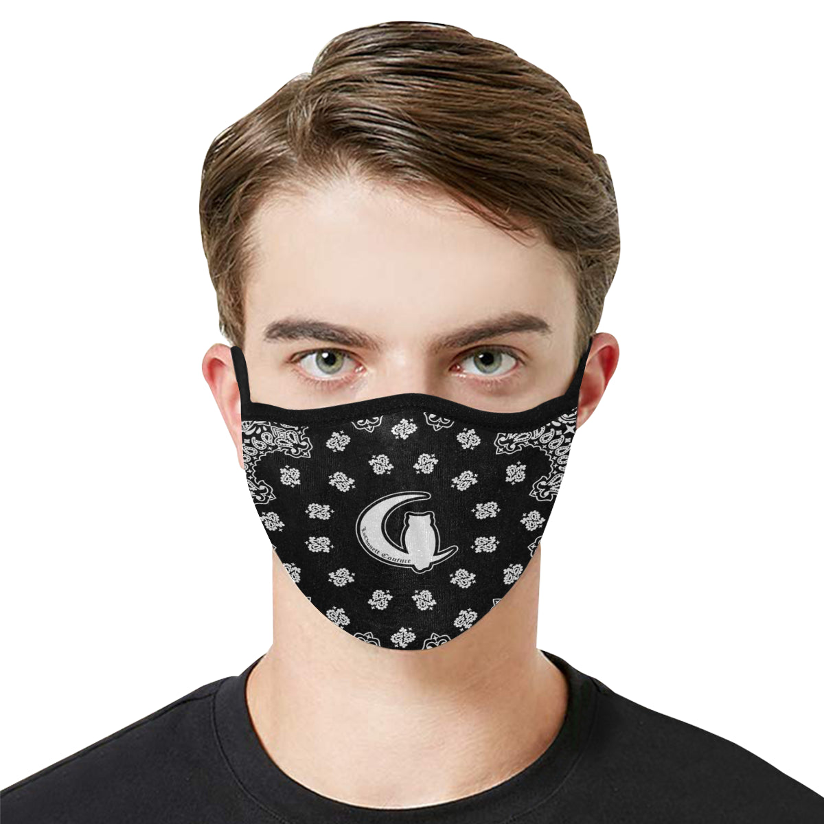 BANDANA BLACC Mouth Mask in One Piece (2 Filters Included)