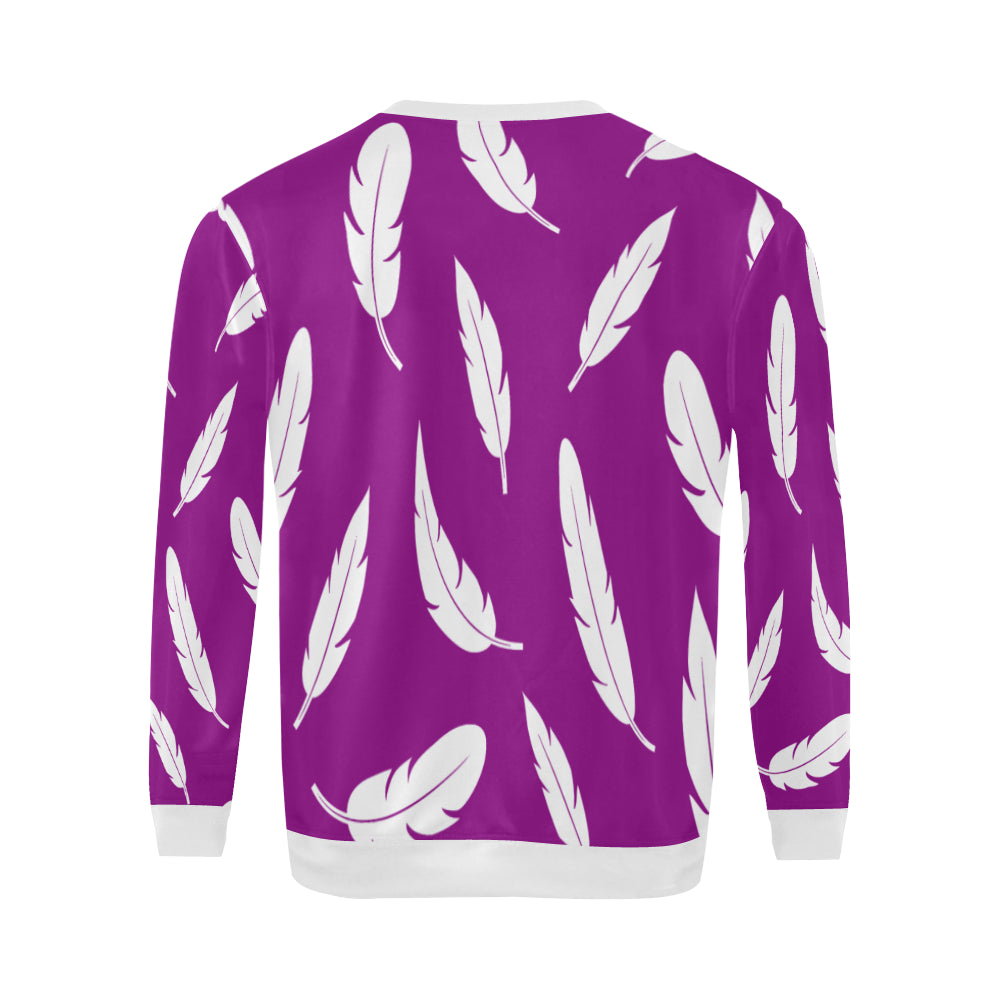 FEATHER GRAPE All Over Print Crewneck Sweatshirt for Men