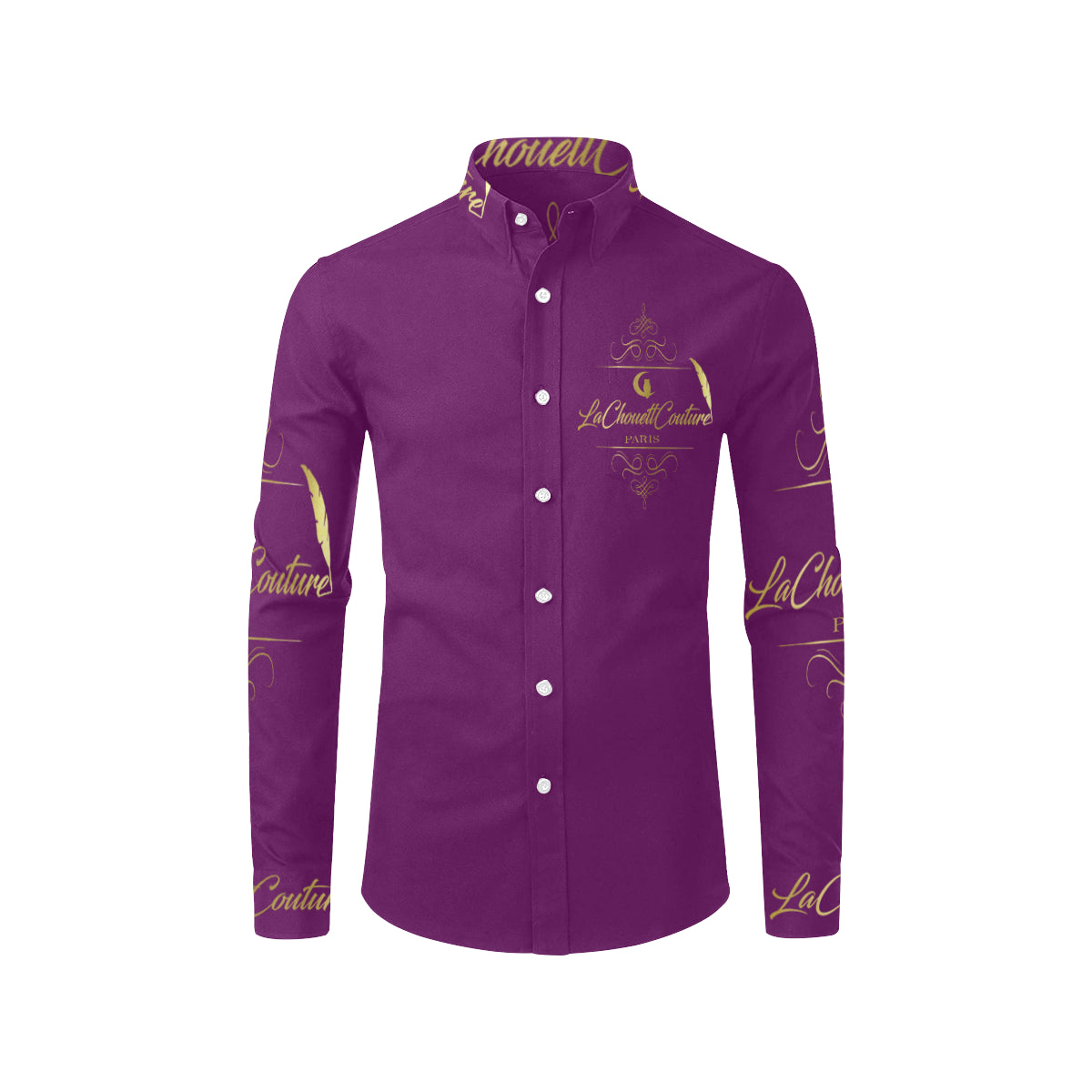 LCC PARIS GRAPES Men's All Over Print Casual Dress Shirt (Model T61)