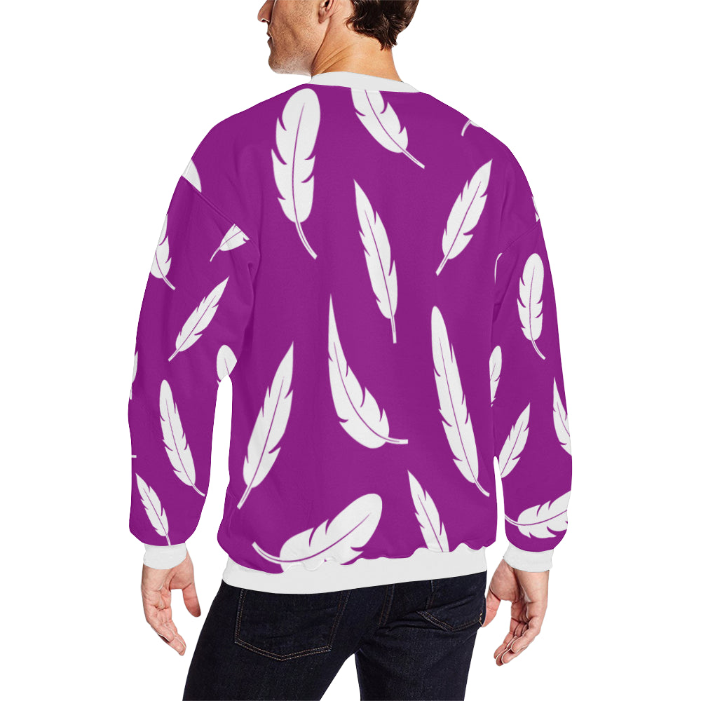 FEATHER GRAPE All Over Print Crewneck Sweatshirt for Men