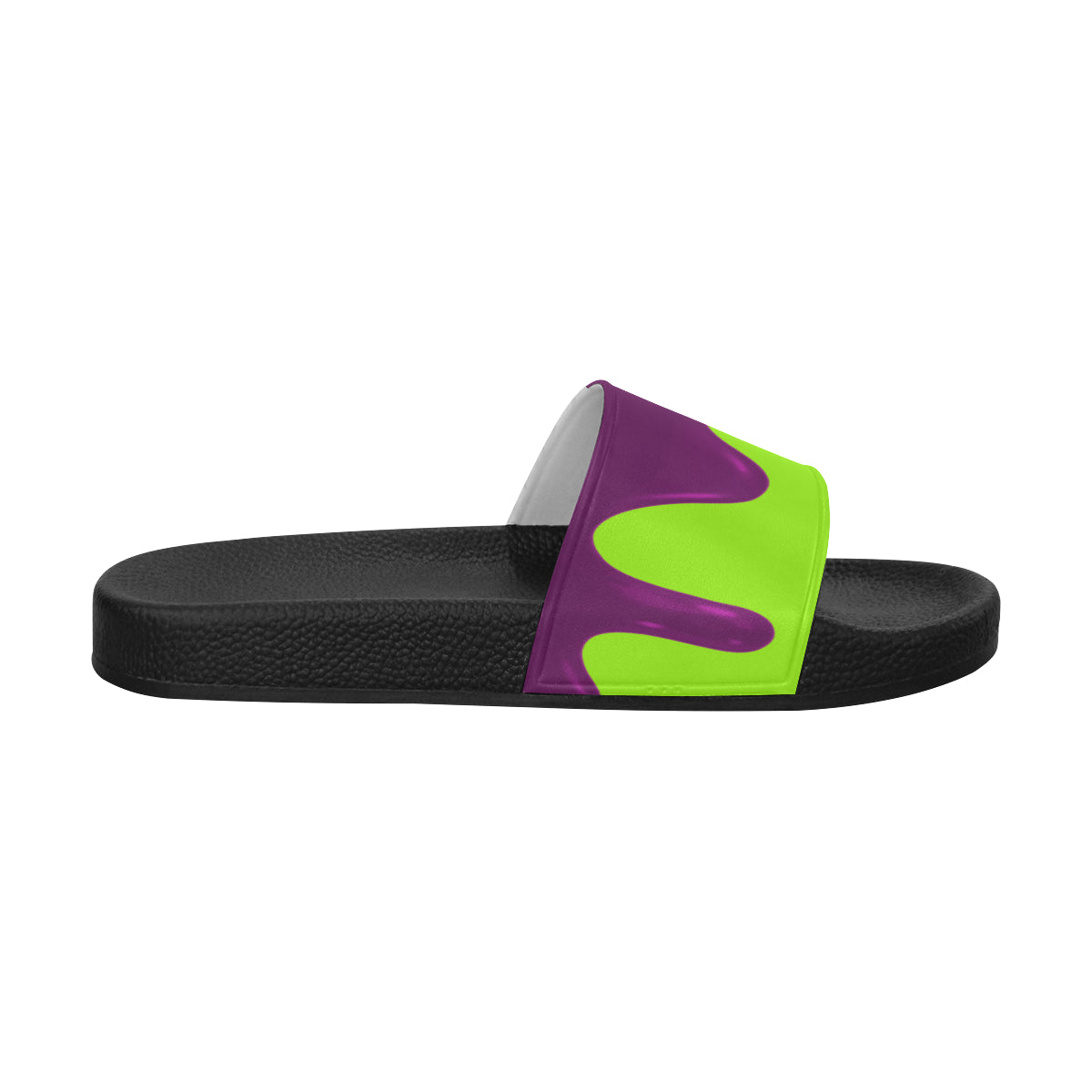 PURPLE DRIPPIN Women's Slide Sandals (Model 057)
