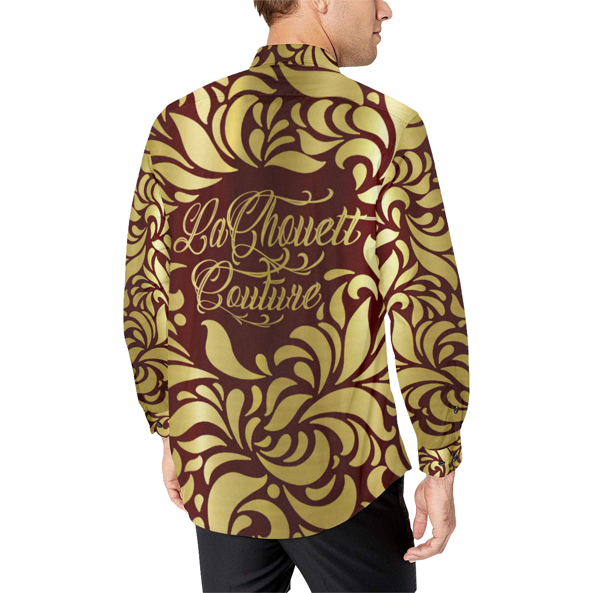 GORGEOUS  BRDX Men's All Over Print Casual Dress Shirt