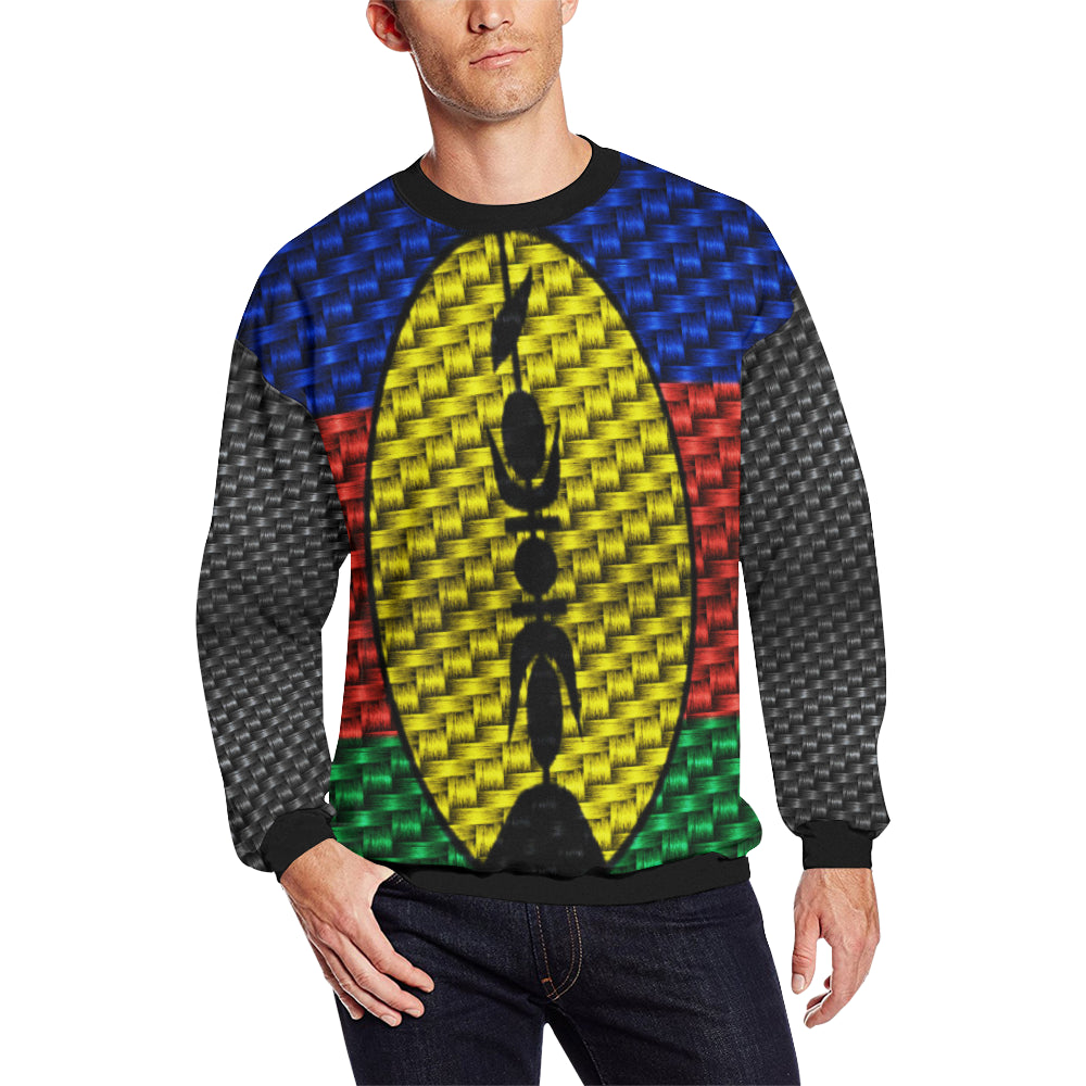 NOUVELLE CALEDONIE Men's Oversized Fleece Crew Sweatshirt