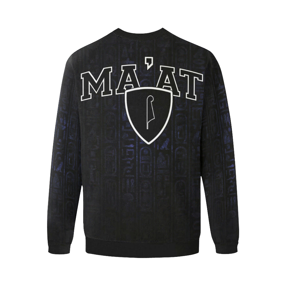 MA'AT Men's Oversized Fleece Crew Sweatshirt