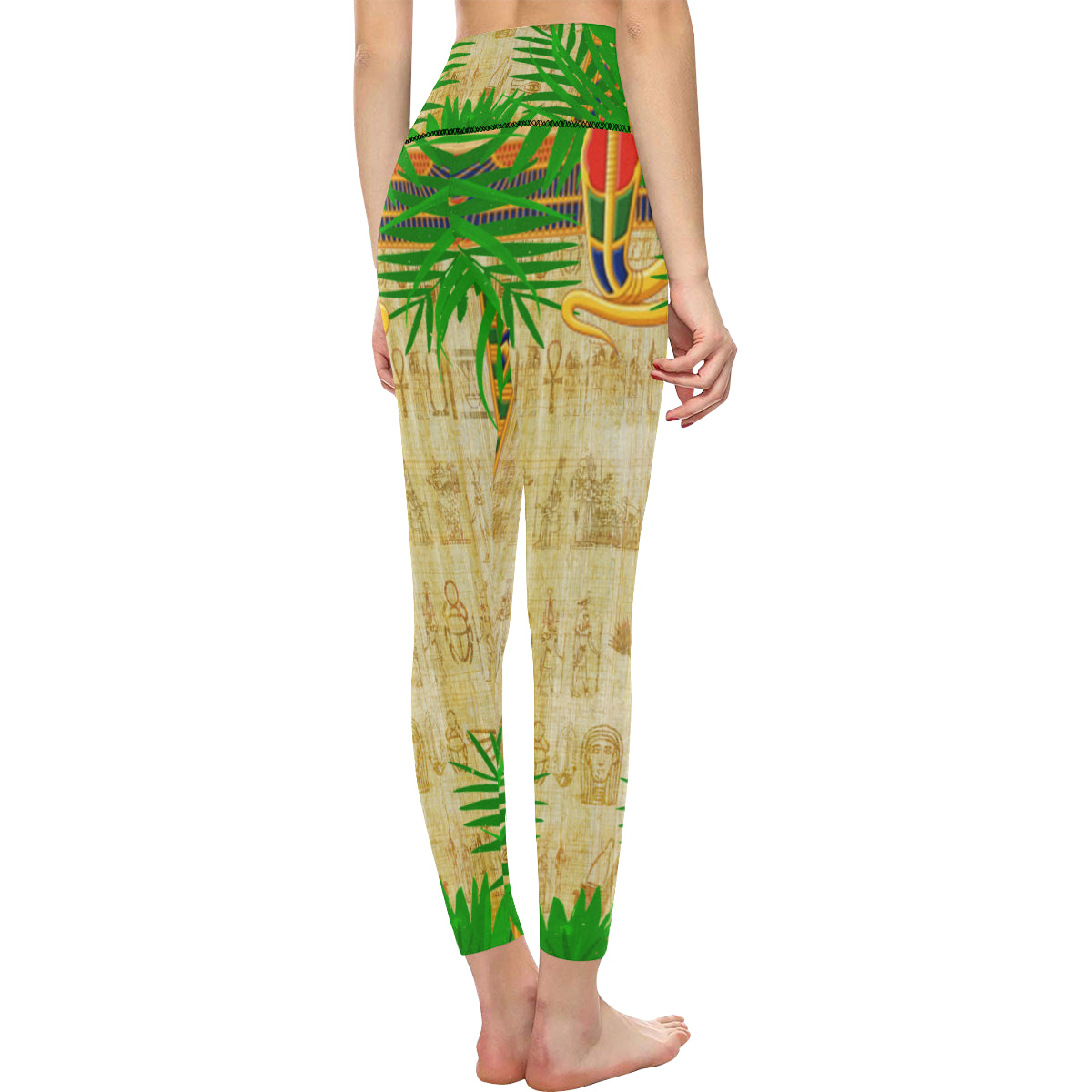 TROPICAL NILE VALLEY All Over Print High-Waisted Leggings