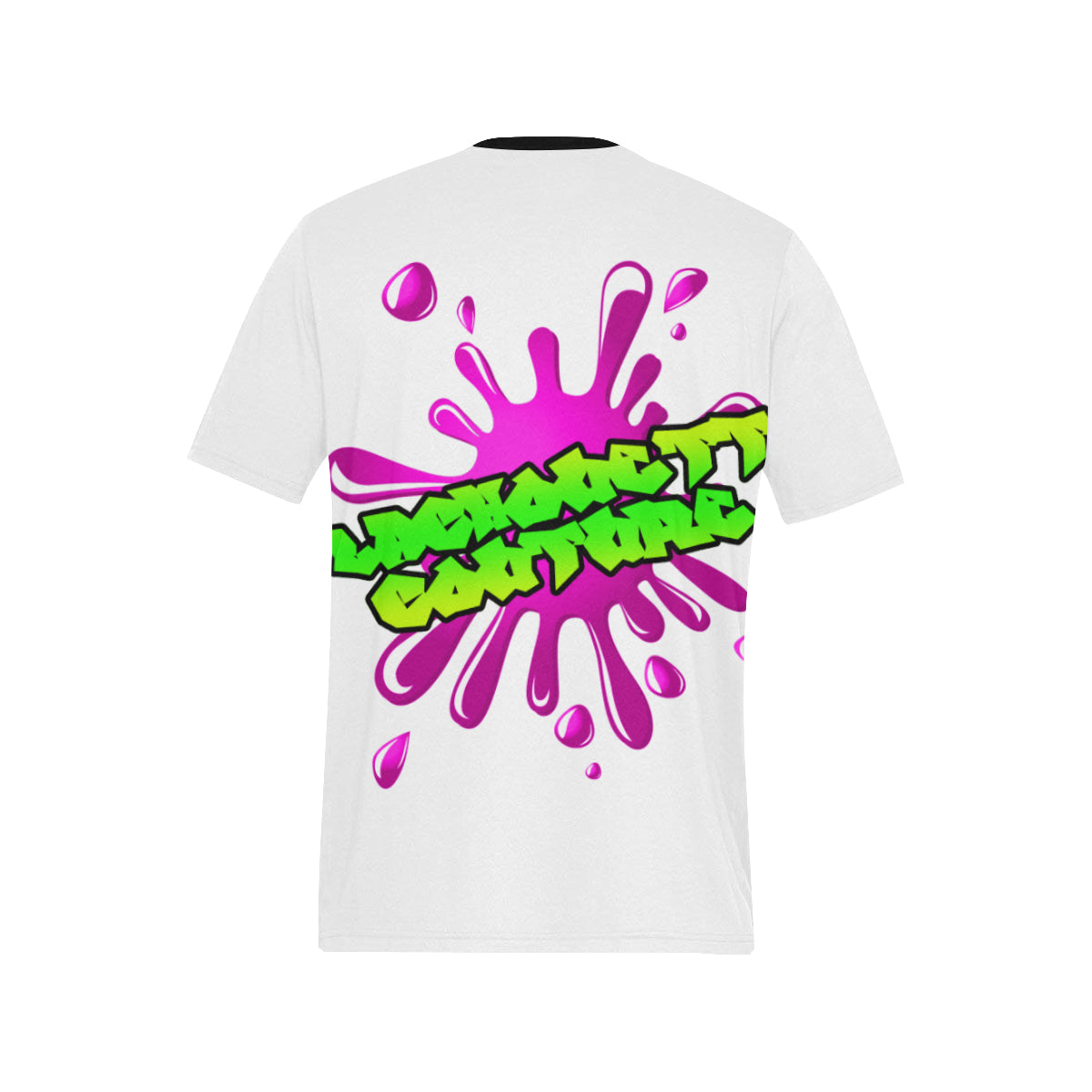 SPLASH OUT Men's All Over Print T-Shirt (Solid Color Neck) (Model T63)