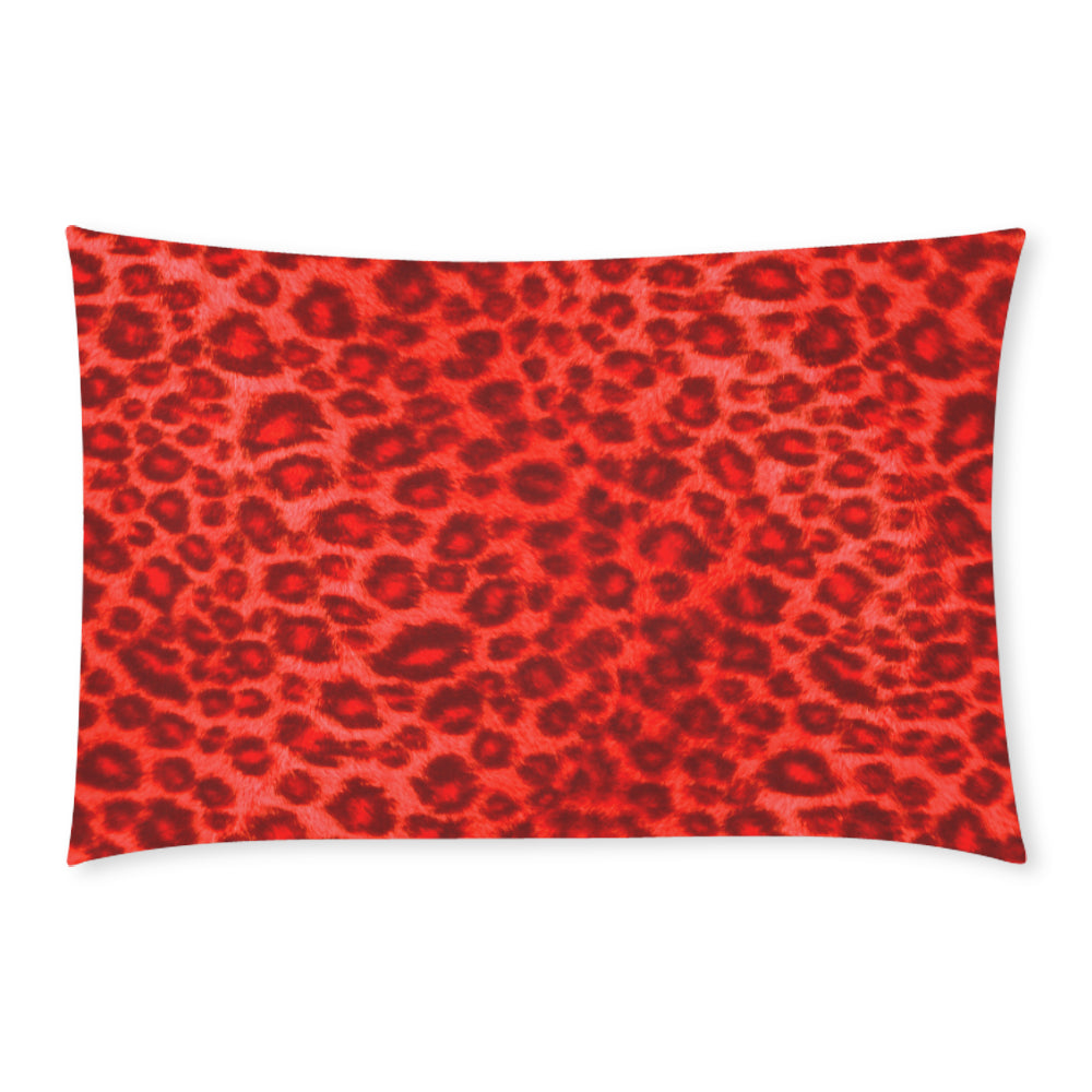 RED TIGER SKIN 3-Piece Bedding Set