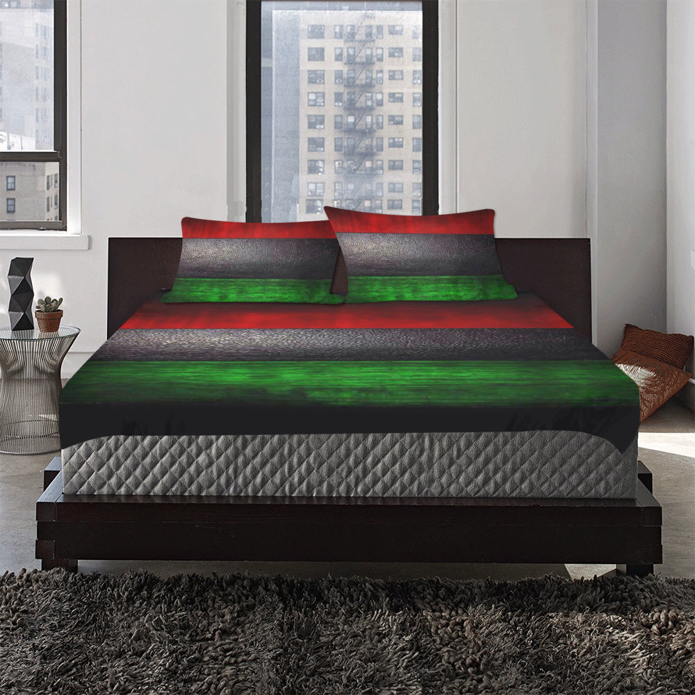 RBG GRUNGE 3-Piece Bedding Set