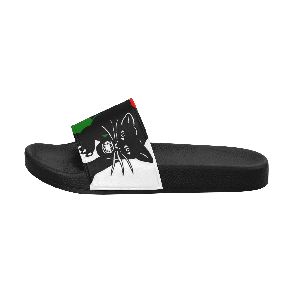 BLACC PANTHER RBG WHT Women's Slide Sandals