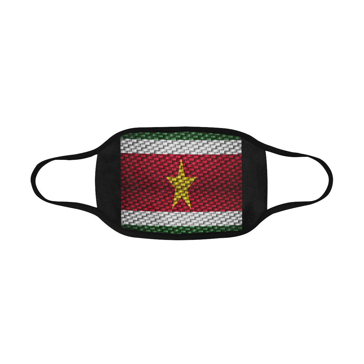SURINAME FLAG Mouth Mask in One Piece (2 Filters Included)