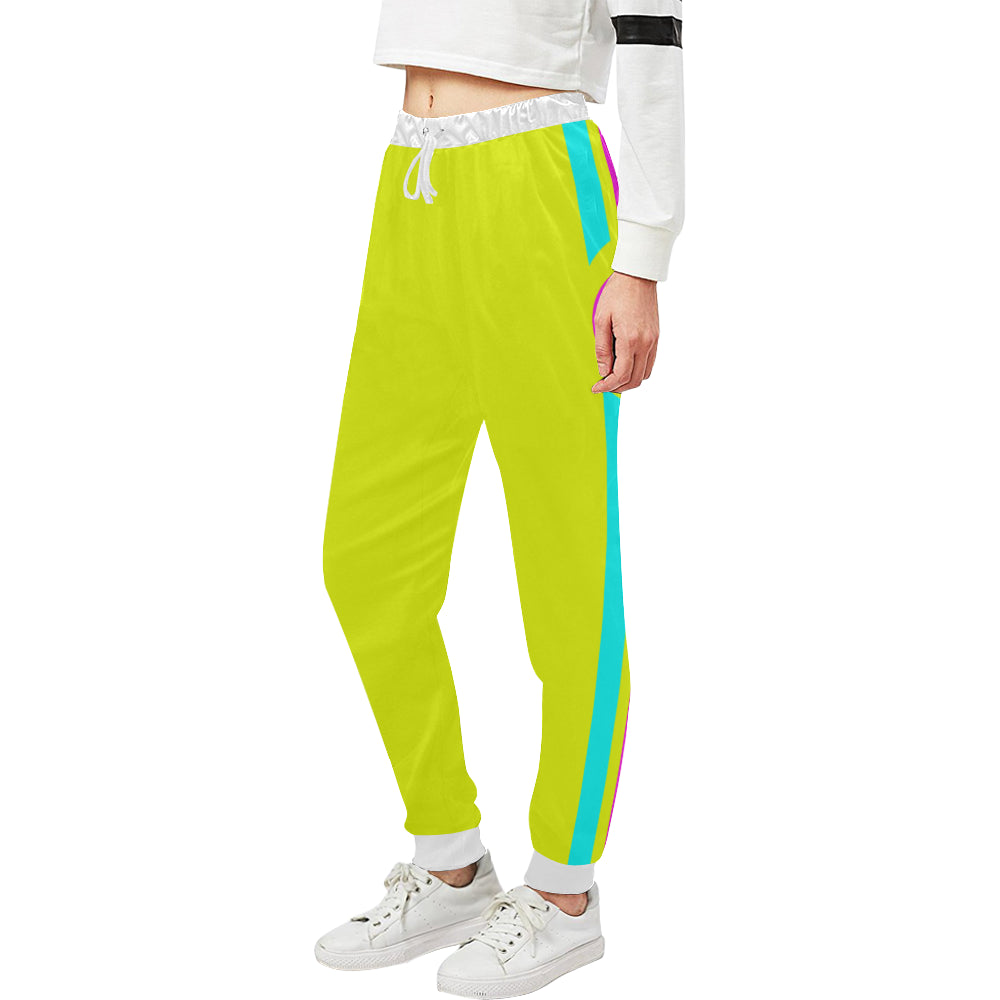 FRESH UP YELLOW Women's All Over Print Sweatpants (Model L11)
