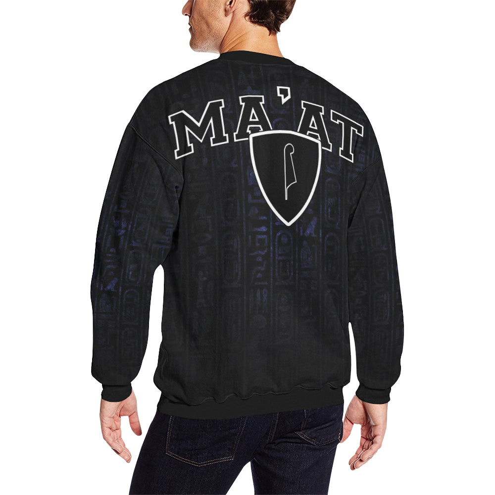 MA'AT Men's Oversized Fleece Crew Sweatshirt