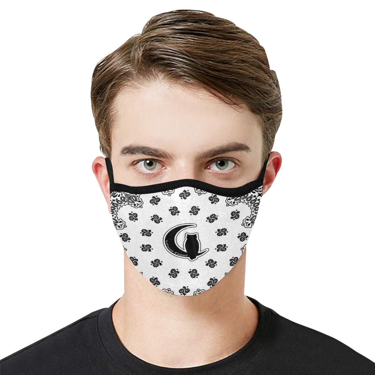 BANDANA WHT Mouth Mask in One Piece (2 Filters Included)