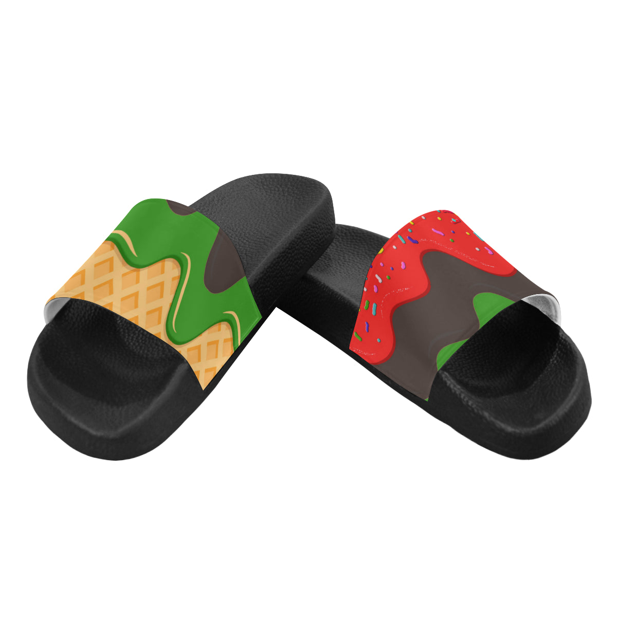 RBG ICE CREAM Women's Slide Sandals (Model 057)