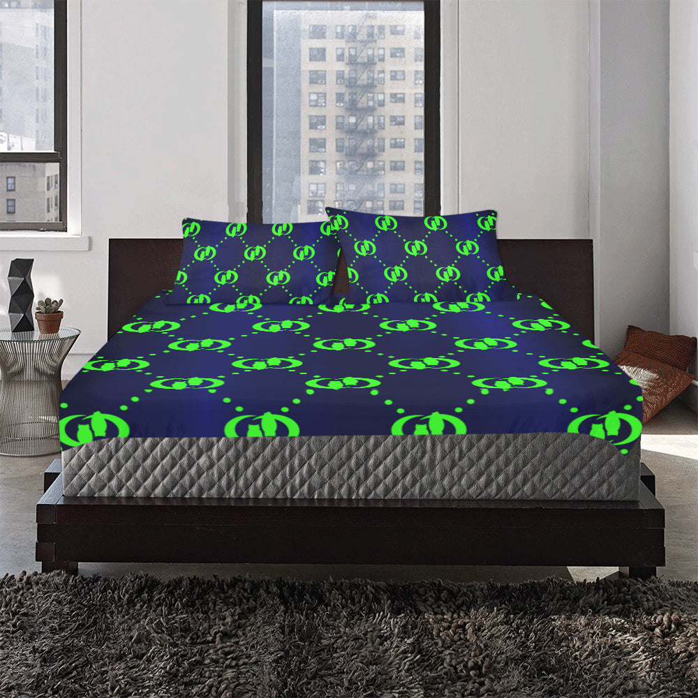 GOODY BLUE SKUNK 3-Piece Bedding Set