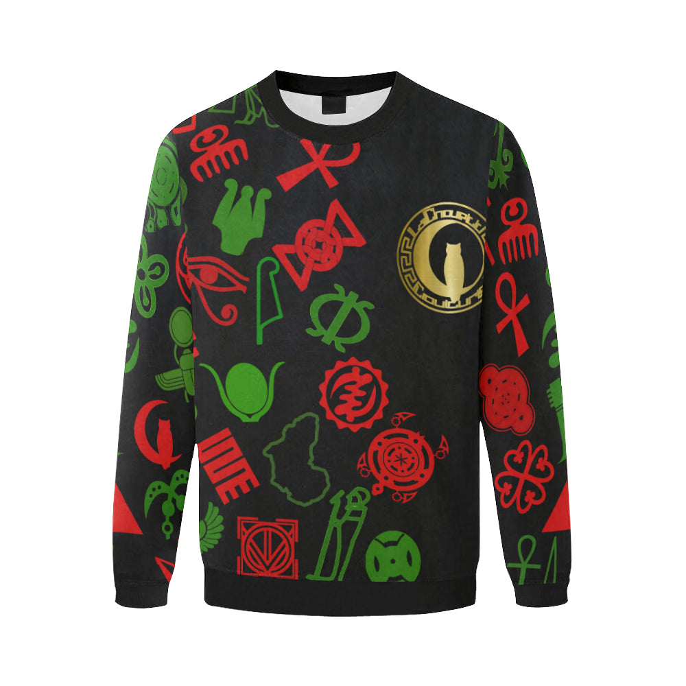 KMT WORLD Men's Oversized Fleece Crew Sweatshirt