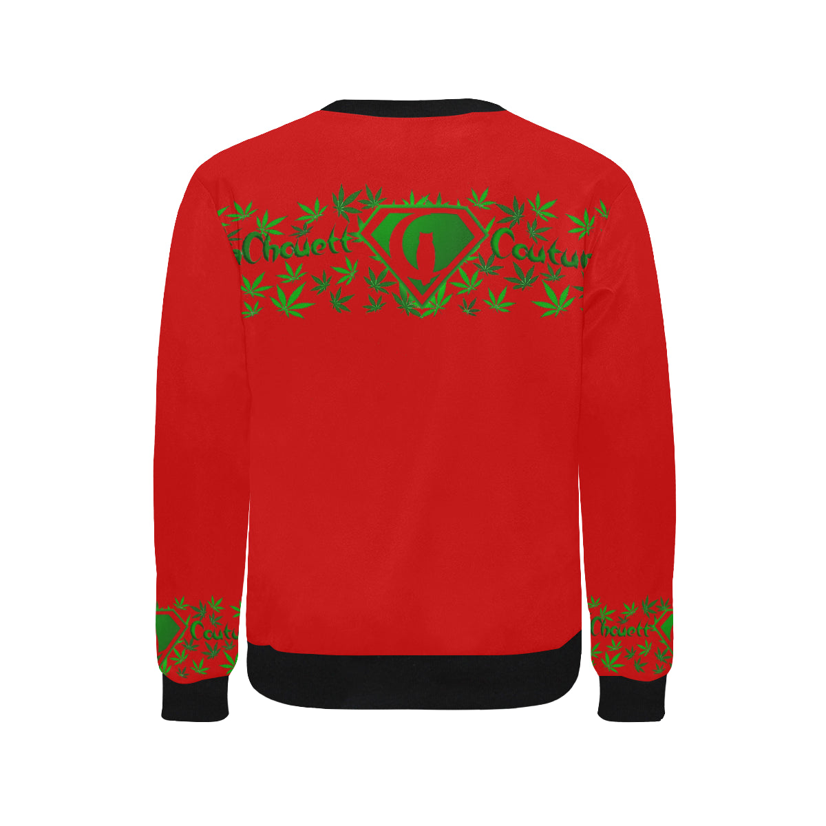 SUPER DANK Men's Rib Cuff Crew Neck Sweatshirt