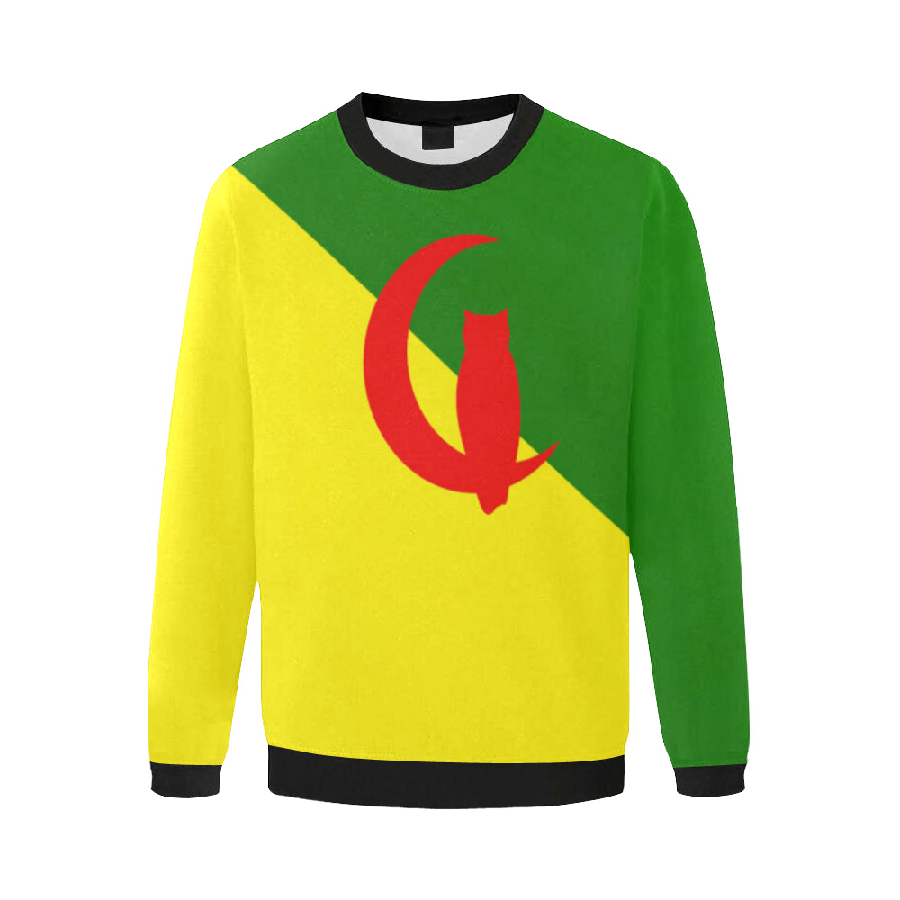 FRENCH GUIANA Men's Oversized Fleece Crew Sweatshirt