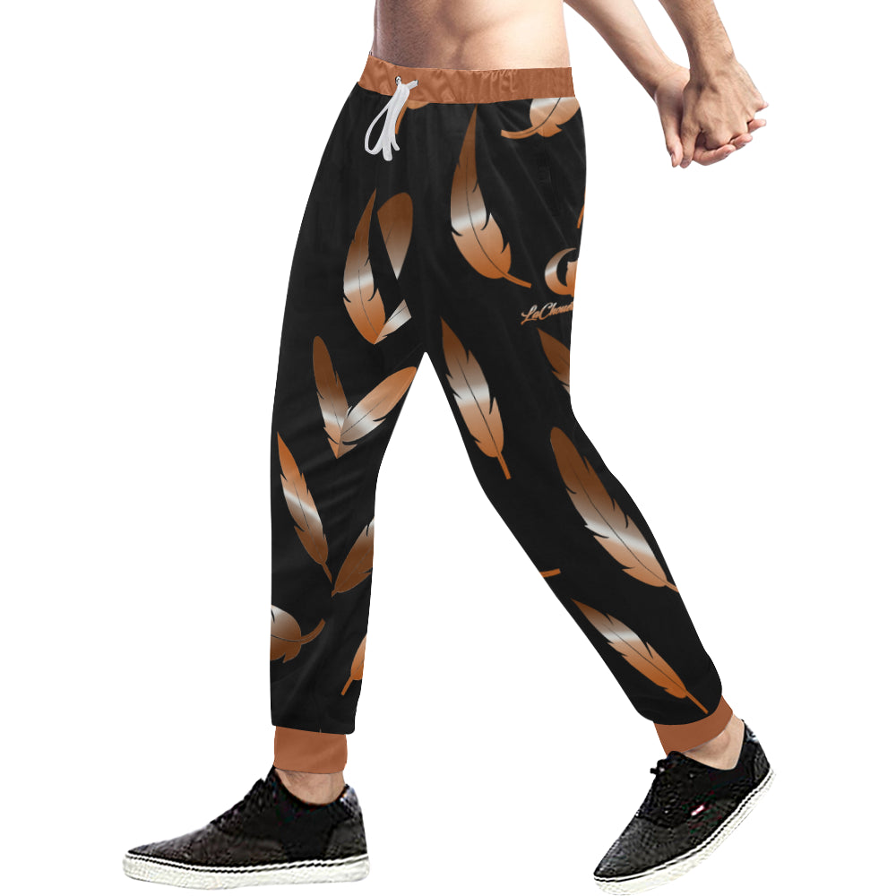 FEATHER COLOR BLCC Men's All Over Print Sweatpants