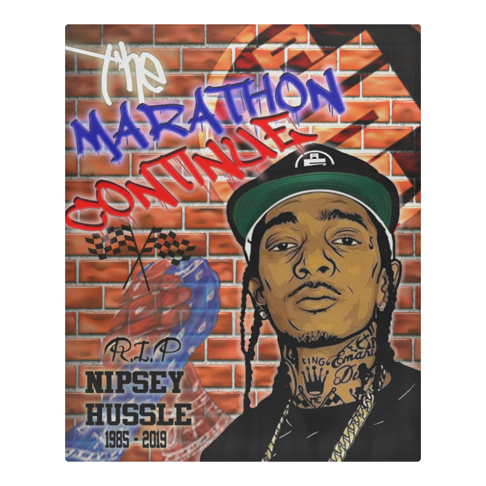 NIPSEY MARATHON CONTINUE 3-Piece Bedding Set