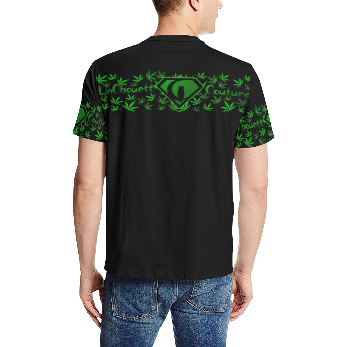 SUPER DANK BLC Men's All Over Print T-Shirt (Solid Color Neck) (Model T63)
