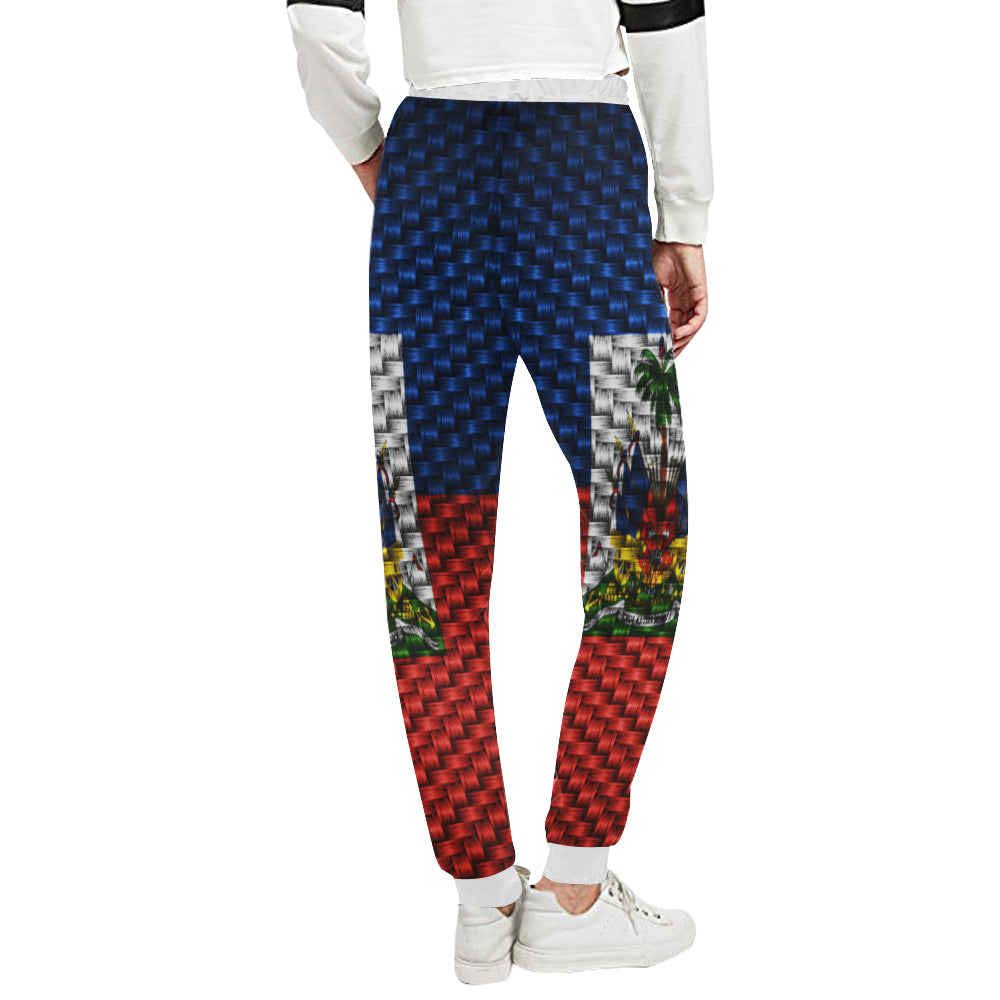 HAITI FLAG Women's All Over Print Sweatpants (Model L11)