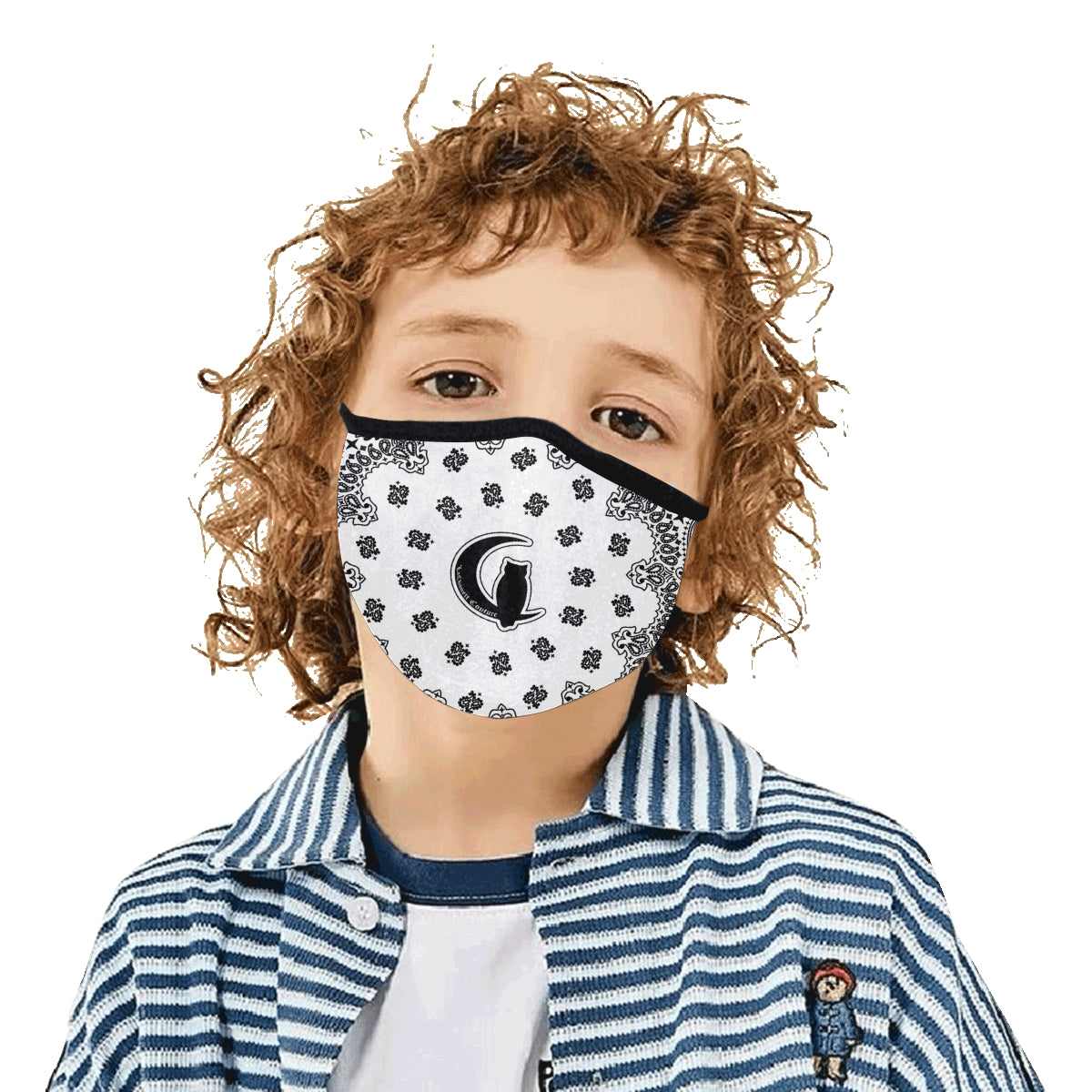 BANDANA WHT Mouth Mask in One Piece (2 Filters Included)