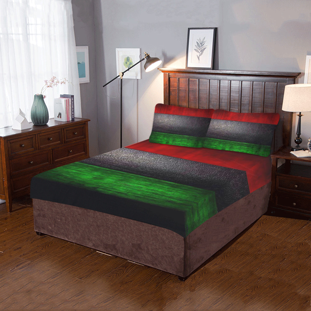 RBG GRUNGE 3-Piece Bedding Set
