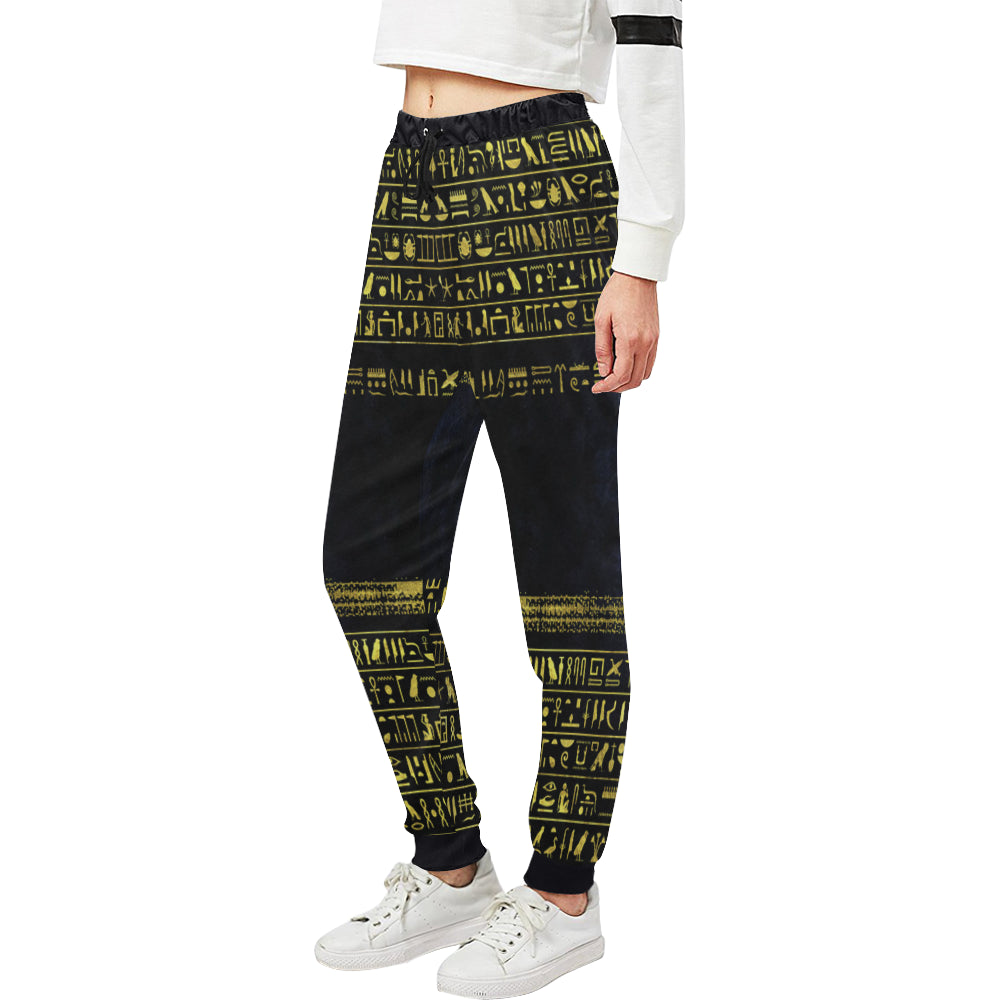HIEROGLYPH DELUXE Women's All Over Print Sweatpants (Model L11)