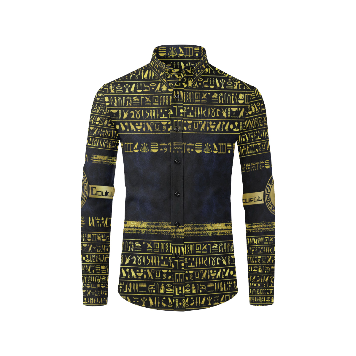 HIEROGLYPH DELUXE Men's All Over Print Casual Dress Shirt (Model T61)