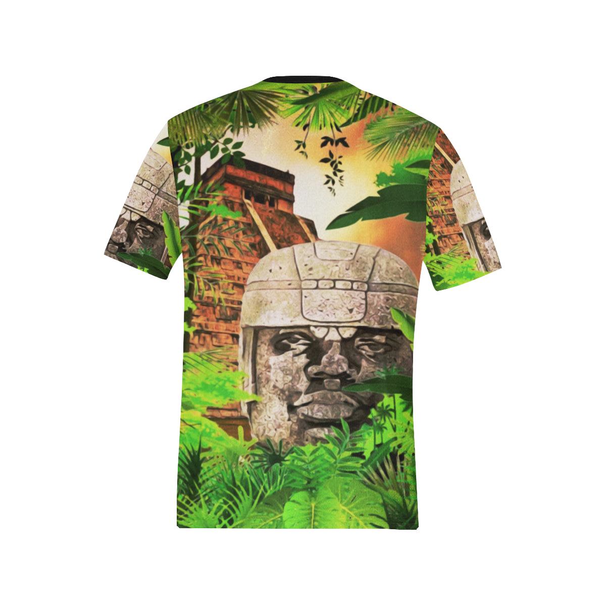 THE NOTORIOUS OLMEC Men's All Over Print T-Shirt (Solid Color Neck) (Model T63)