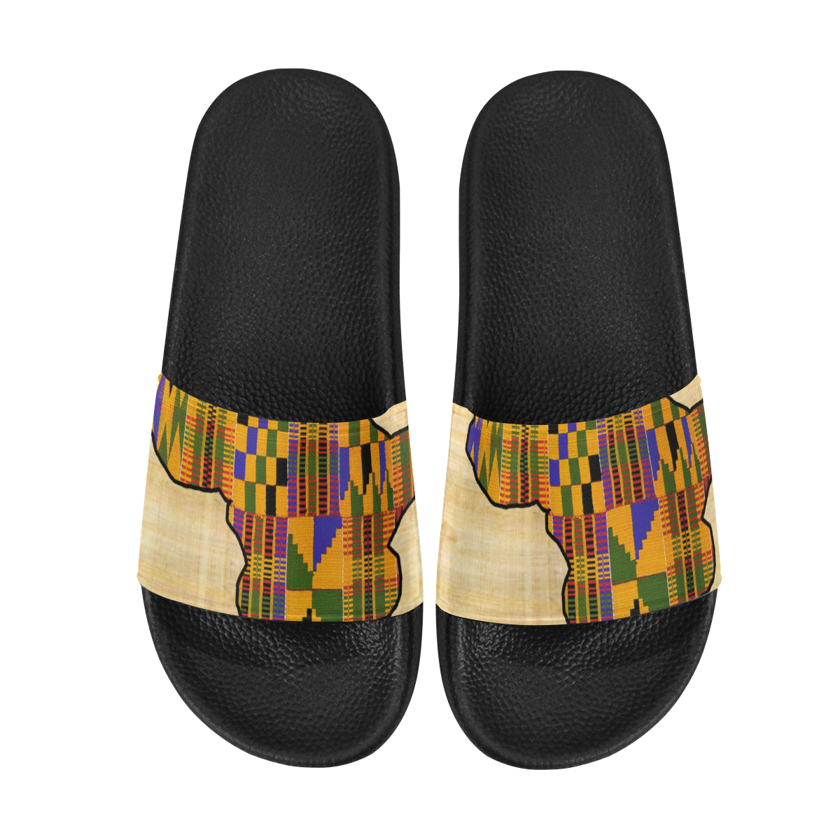 NILE VALLEY KENTE OG Men's Slide Sandals